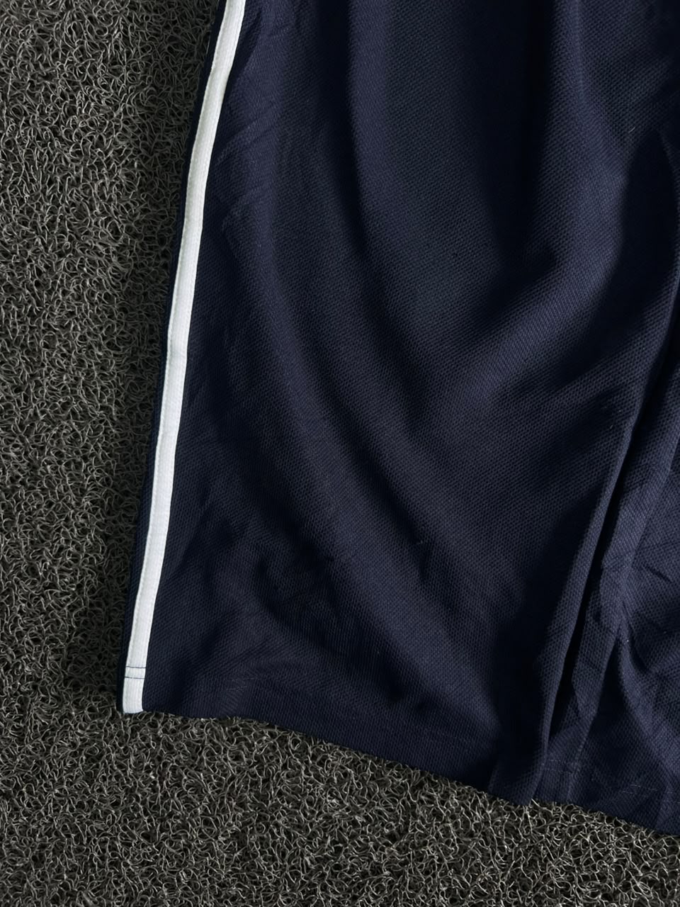 Vintage Track Pants with White Side Stripes