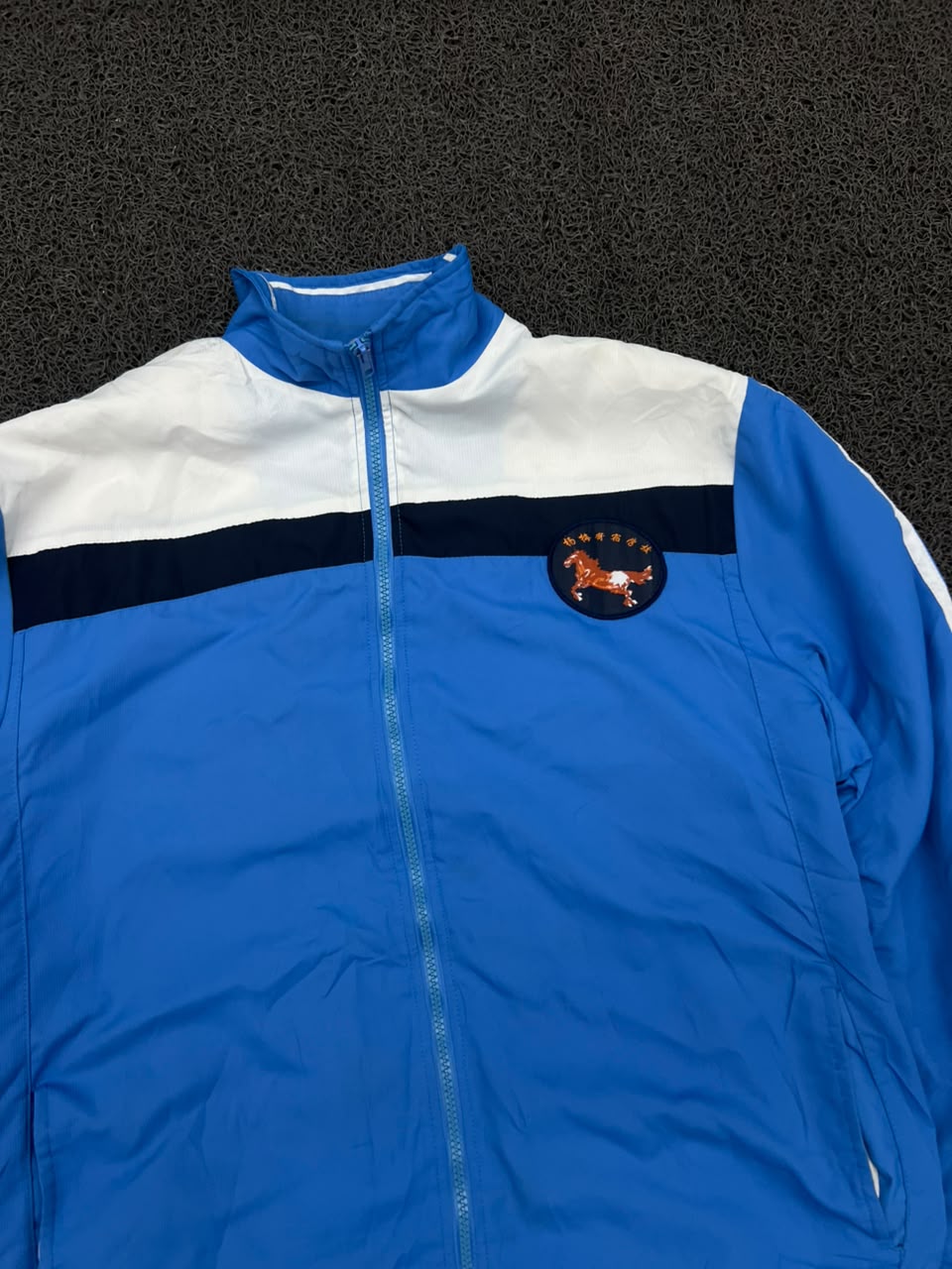 Blue Hooded Windbreaker Jacket – Full Zip Lightweight Outdoor Jacket