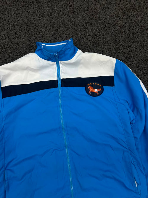 Blue Hooded Windbreaker Jacket – Full Zip Lightweight Outdoor Jacket