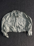 Utility Crop Jacket with Dual Flap Pockets