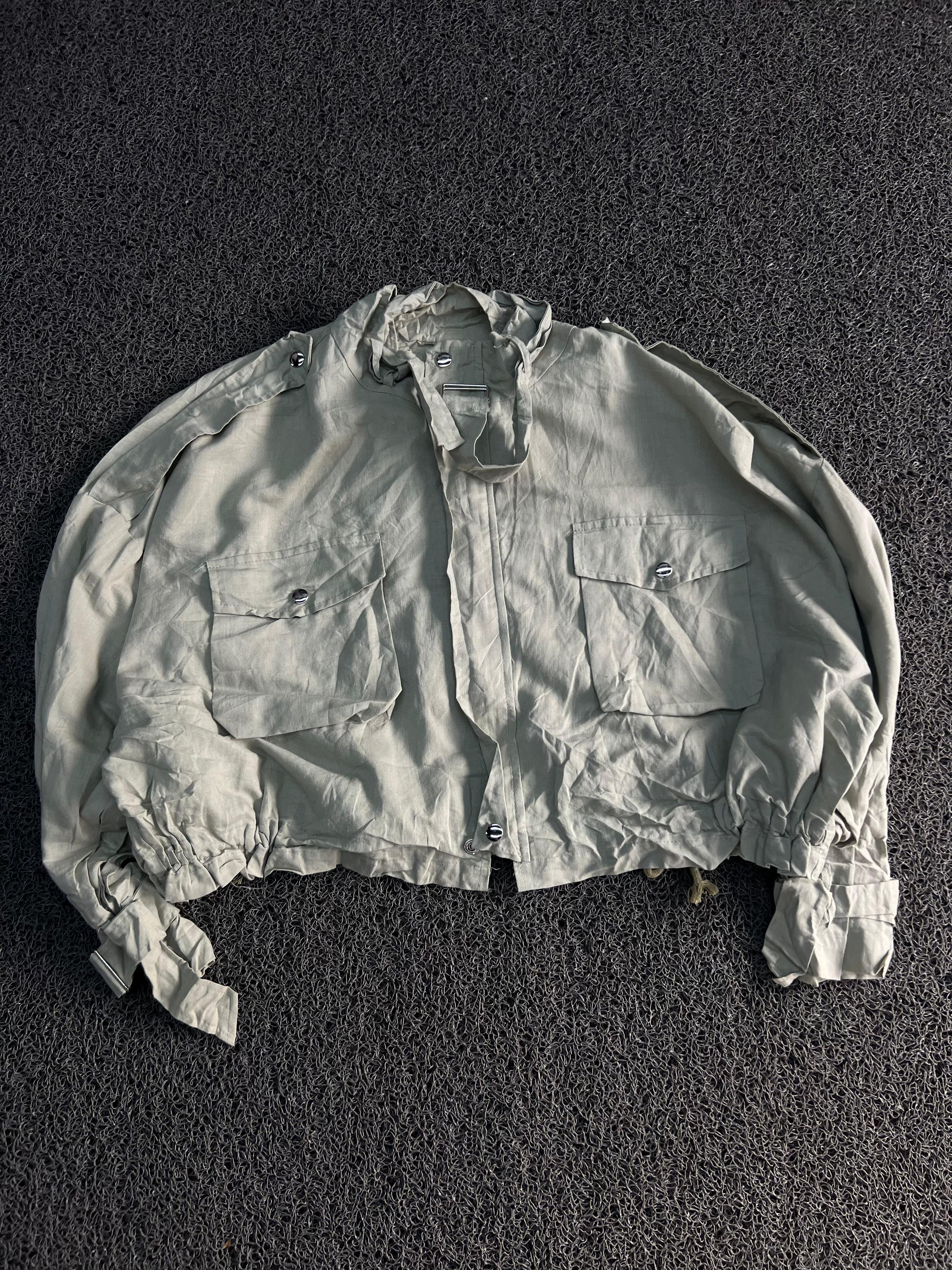 Utility Crop Jacket with Dual Flap Pockets