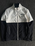 Fashion Raw Colorblock Zip-Up Jacket | Stand Collar Casual Windbreaker