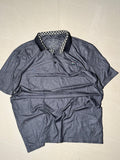 Men’s  Polo T-Shirt with Contrast Check Collar