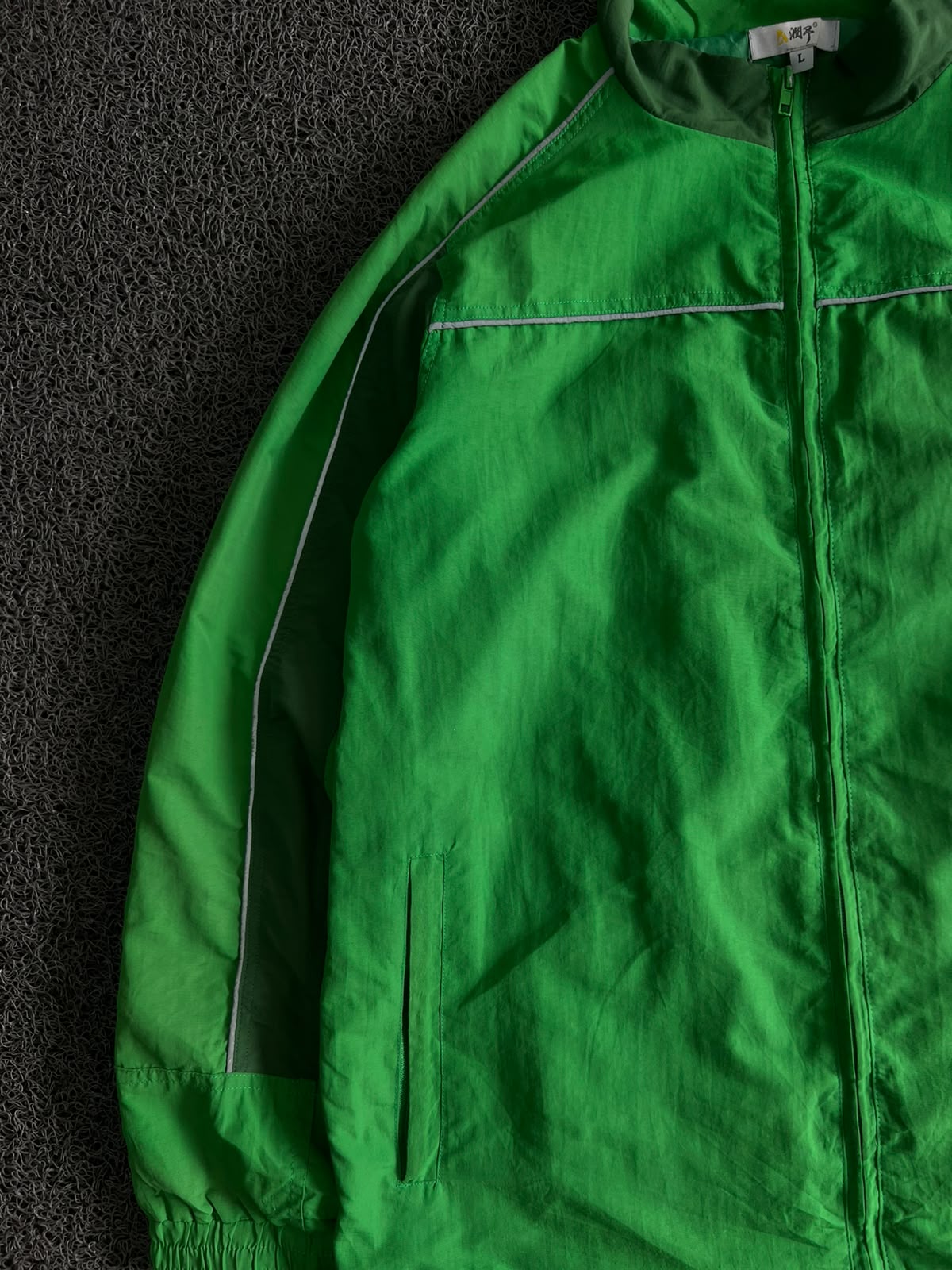 Retro Green Outdoor Zip Jacket