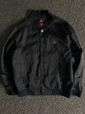 K-Boxing Black Quilted Snap Button Bomber Jacket
