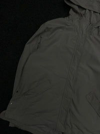 Hooded Utility Jacket with Zip Front & Multiple Pockets