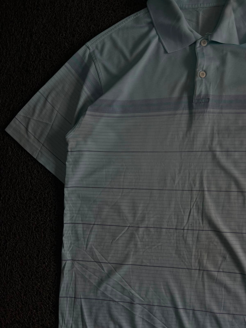 Men's Light Blue Striped Polo T-Shirt – Classic Casual Fit