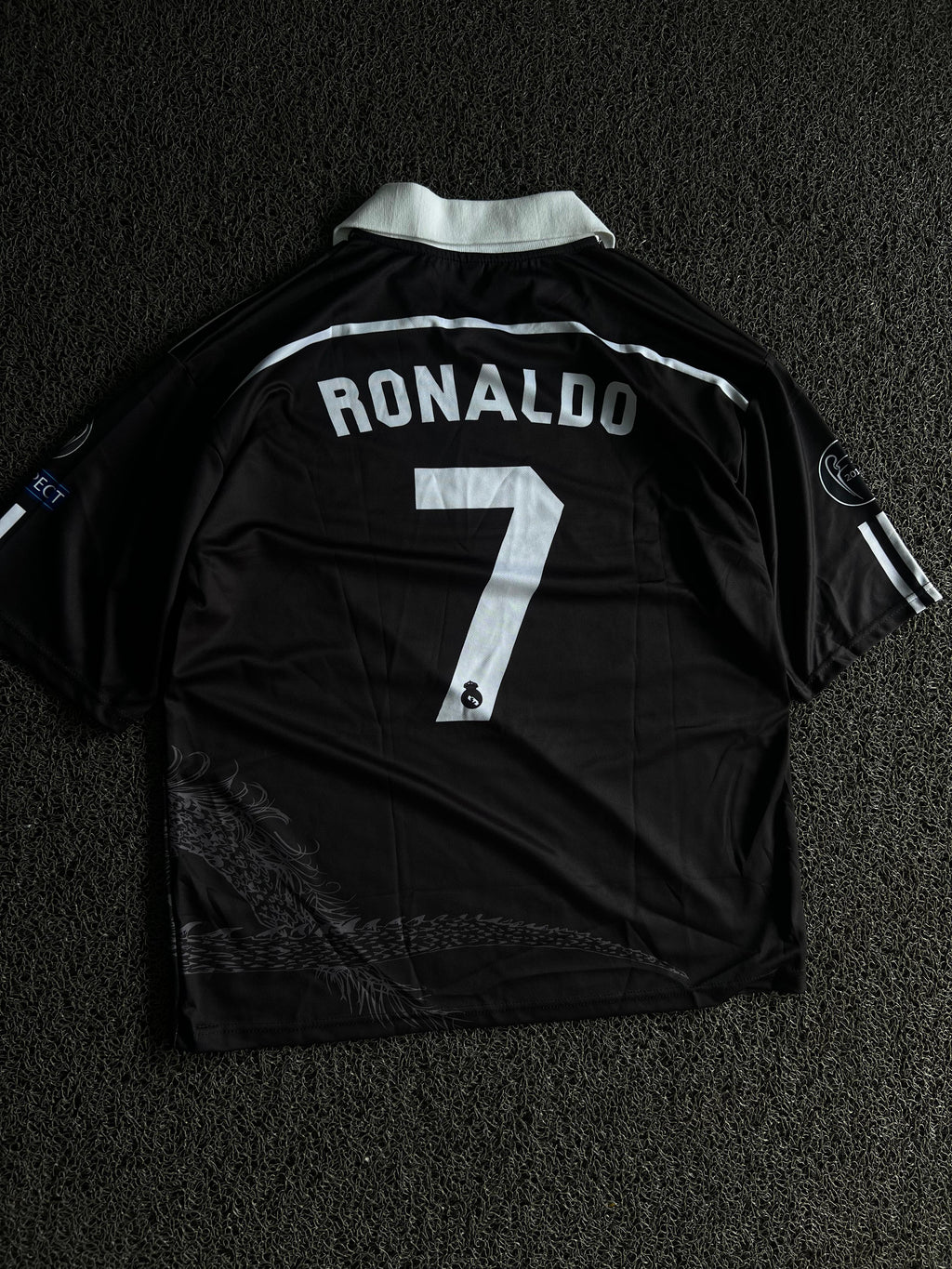 Real Madrid Ronaldo #7 Black Dragon Edition Football Jersey