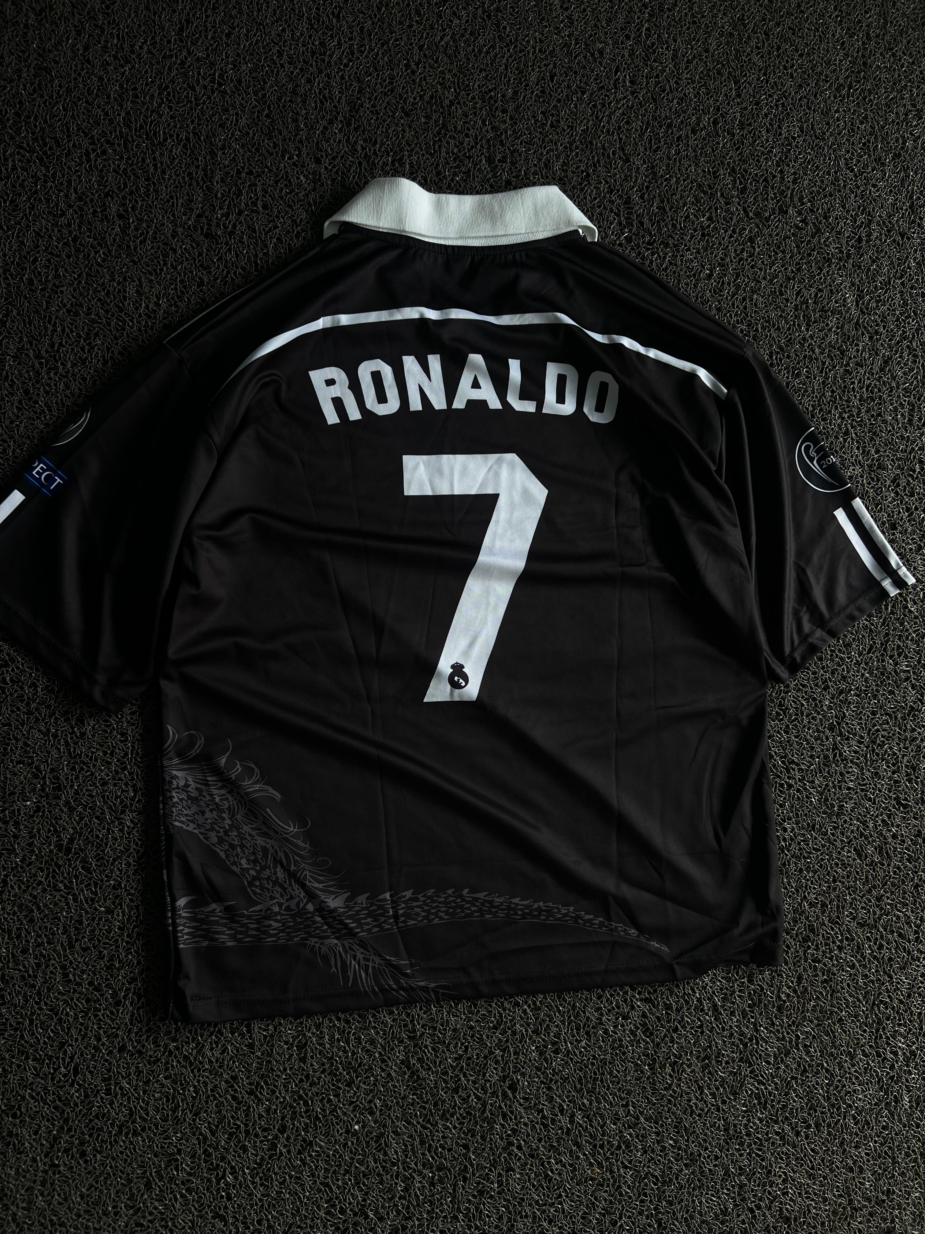 Real Madrid Ronaldo #7 Black Dragon Edition Football Jersey
