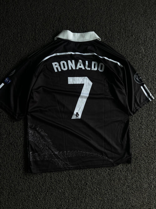 Real Madrid Ronaldo #7 Black Dragon Edition Football Jersey