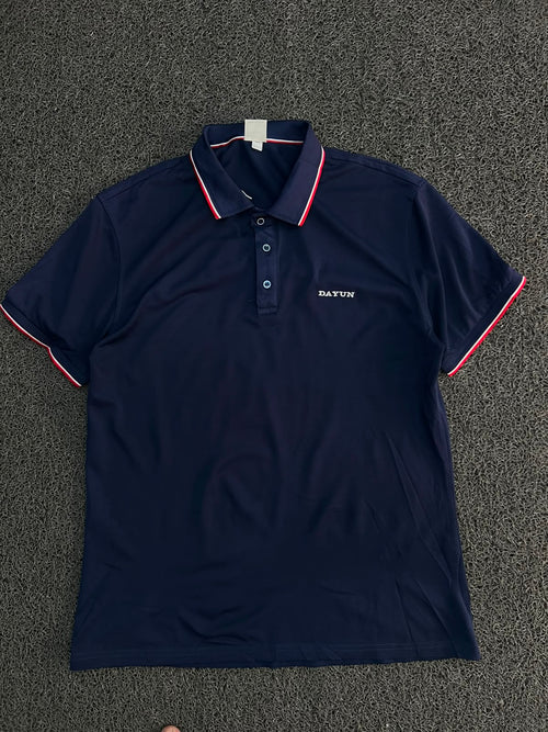 Vintage Dayun Polo T-Shirt with Contrast Trim