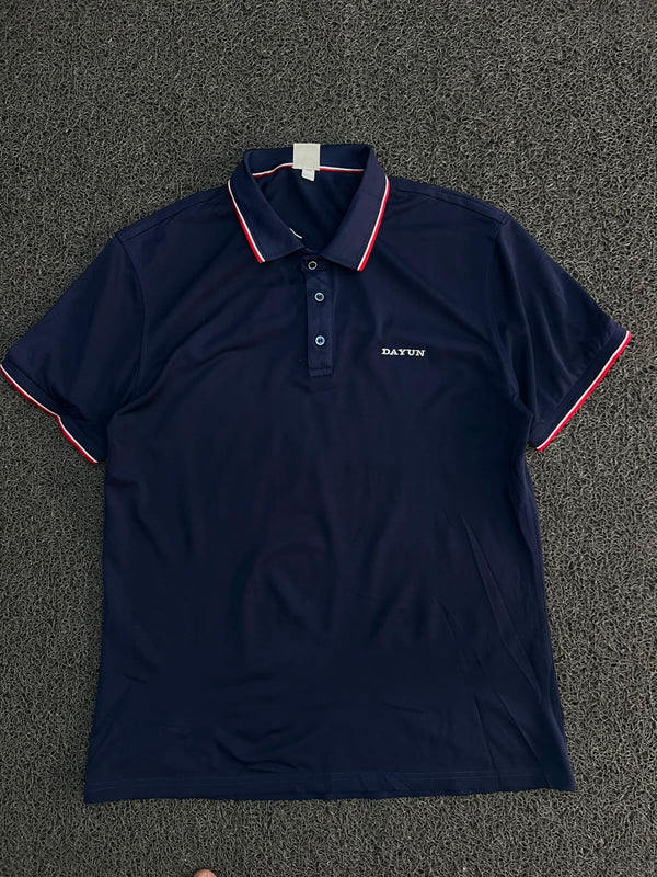 Vintage Dayun Polo T-Shirt with Contrast Trim