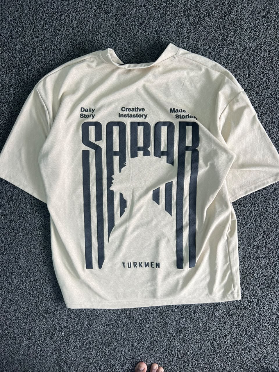 Turkmen Sahara Graphic Oversized T-Shirt | Front & Back Print | Unisex Streetwear ⚠️ Pen Marks
