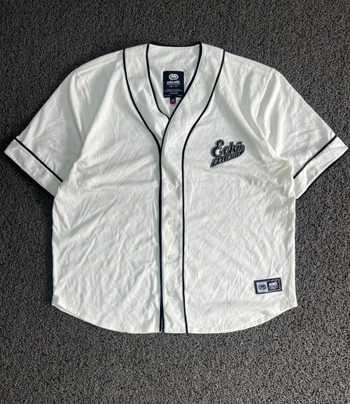 Ecko Unltd.  Baseball Jersey Button-Up T-Shirt – Embroidered Logo | Streetwear