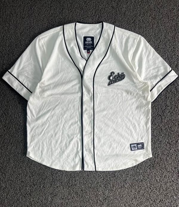 Ecko Unltd.  Baseball Jersey Button-Up T-Shirt – Embroidered Logo | Streetwear