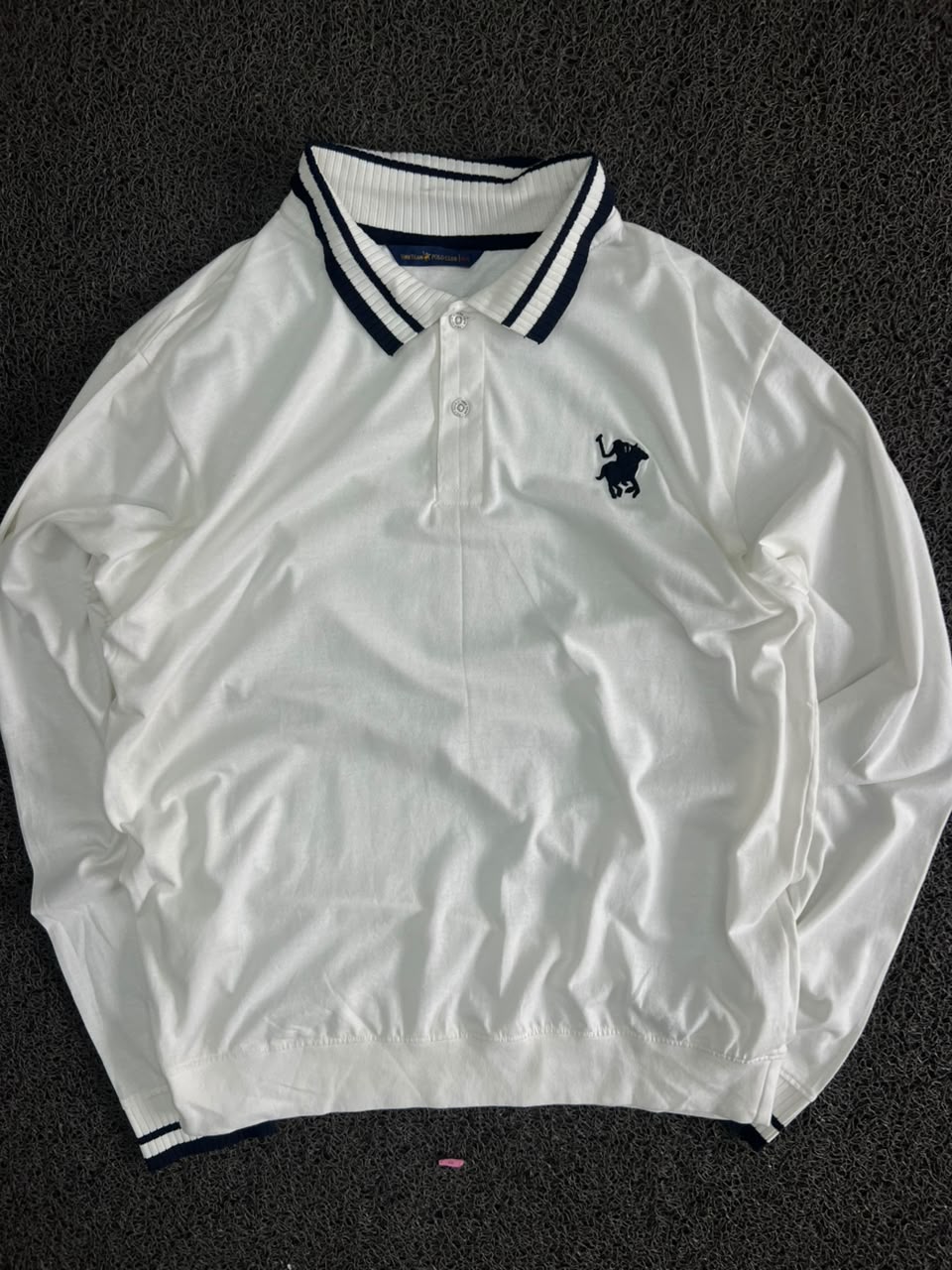 Ralph Lauren White Long Sleeve Polo Sweatshirt