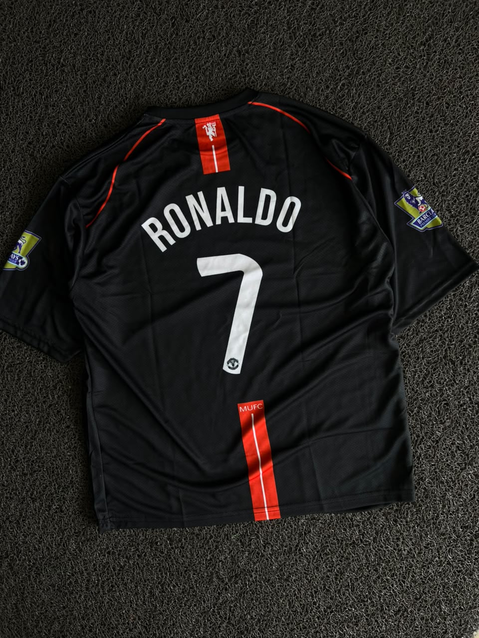 Manchester United 2007–08 UEFA Champions League Final Away Jersey – Cristiano Ronaldo #7 – Five Sleeve