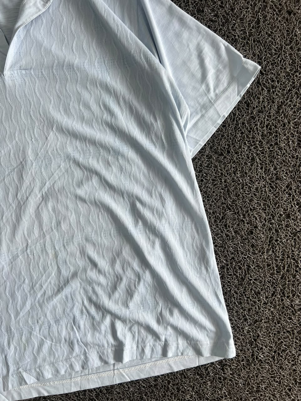 Textured Polo T-Shirt with Classic Collar