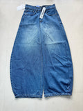 Super Baggy Washed Blue Wide Leg Denim Jeans