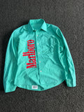 Vintage Marlboro Graphic Long Sleeve Button-Up Shirt | Thrifted