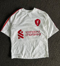 Liverpool FC Virgil #4 White Away Football Tshirt | Standard Chartered | Short Sleeve