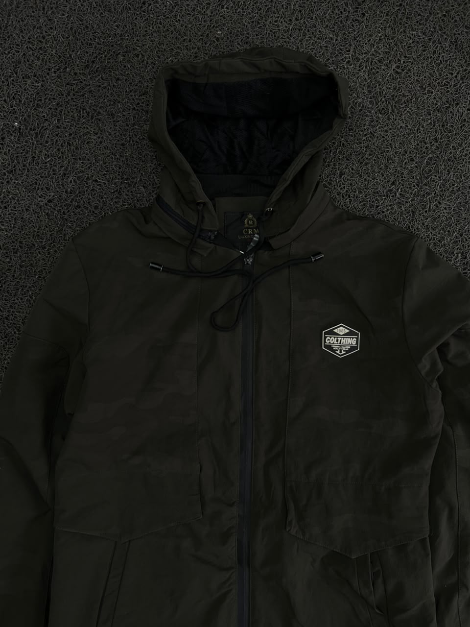 Hooded Utility Windbreaker Jacket – Full Zip Lightweight Outdoor Coat