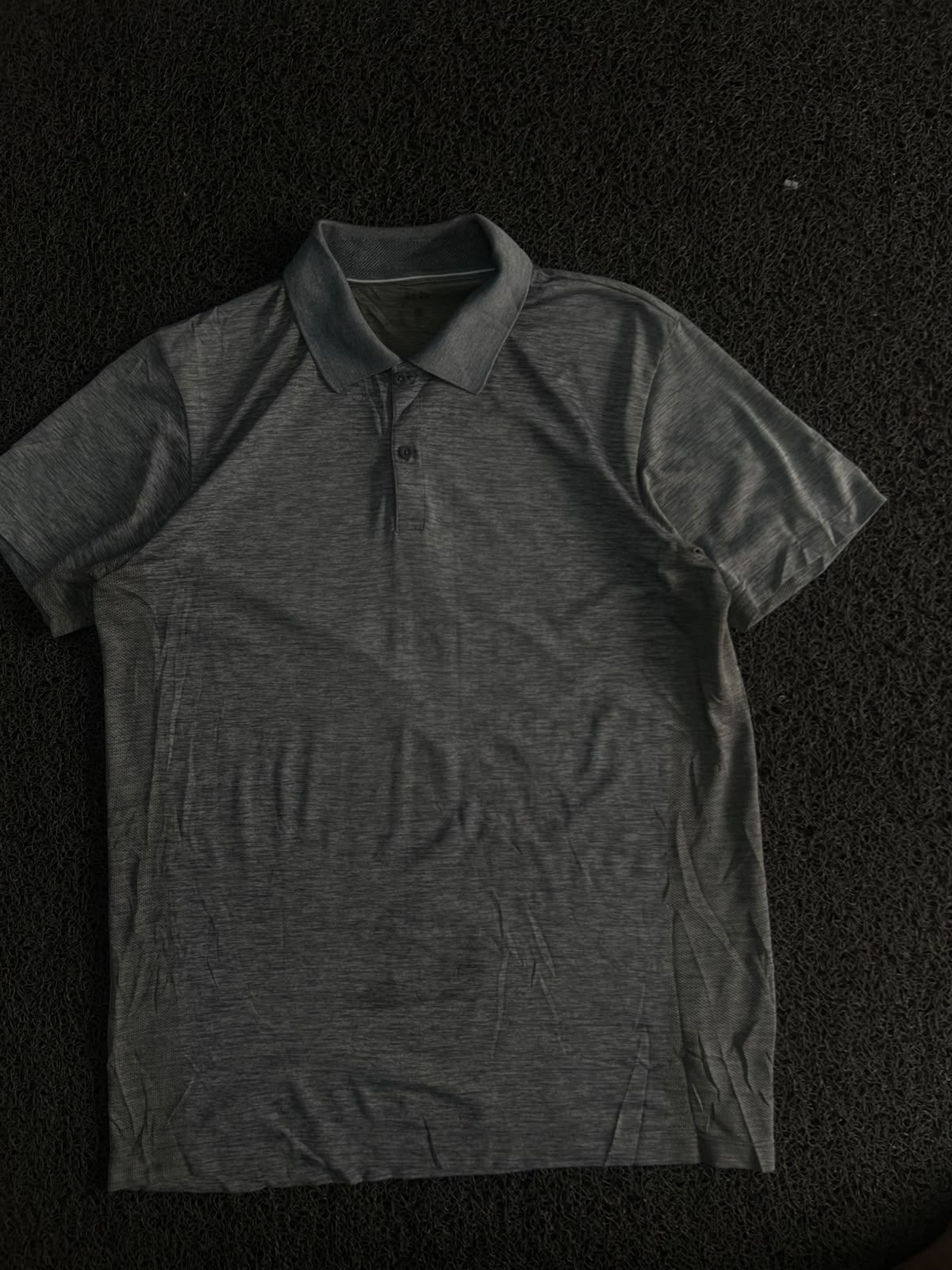 Men’s Melange Polo T-Shirt with Classic Collar