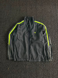 Diadora Lightweight Sports Track Jacket with Neon Stripe ⚠️ Small Stains and no zip