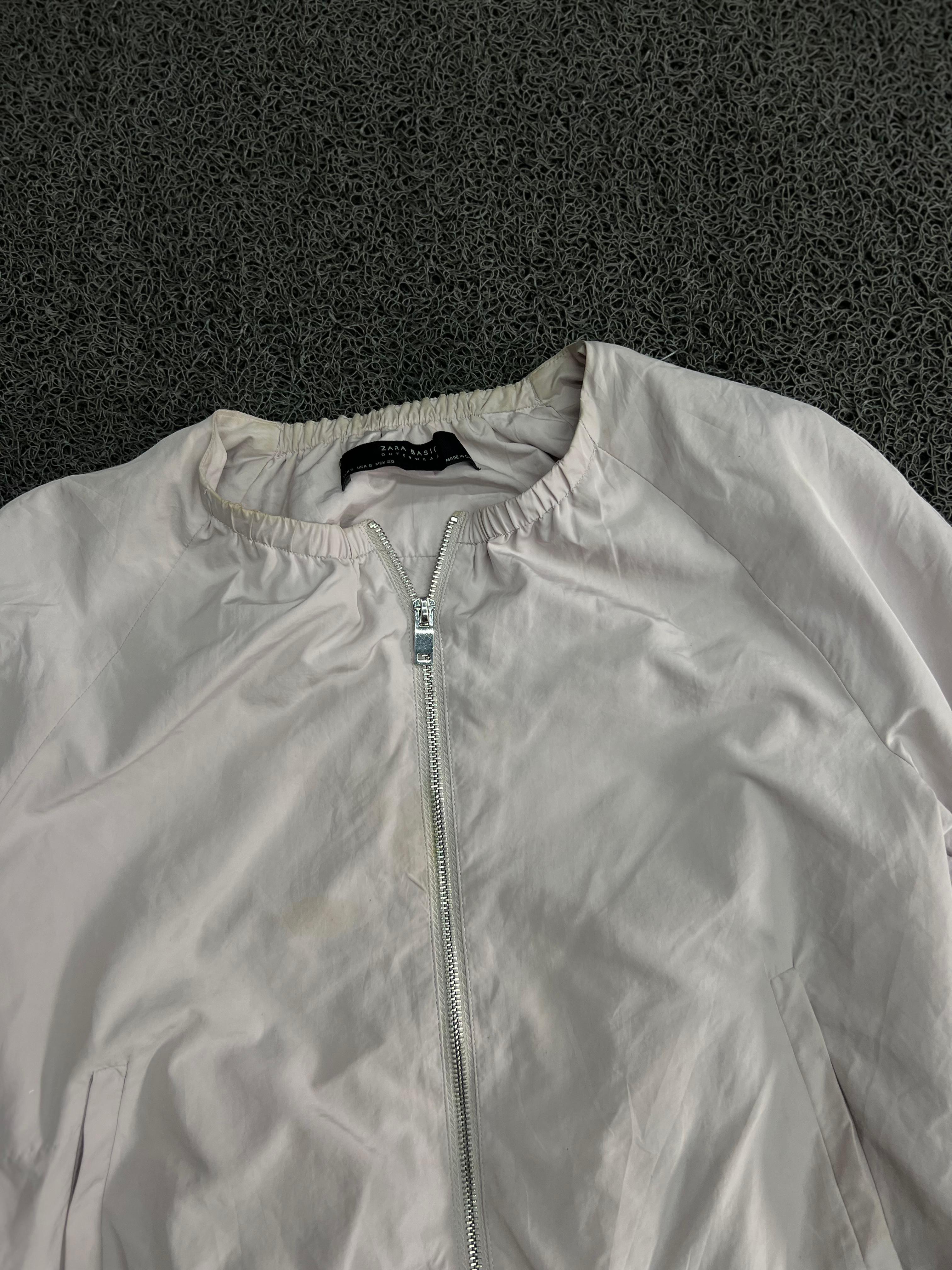 Lightweight Zip-Up Bomber Jacket with Drawstring Hem