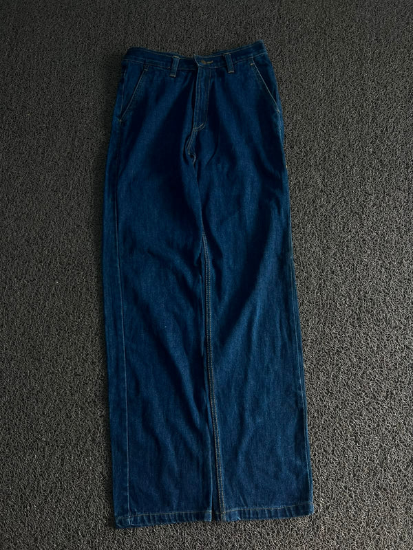 Vintage Dark Wash Wide Leg Thrift Jeans 👖