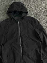 Vintage Black Hooded Utility Jacket