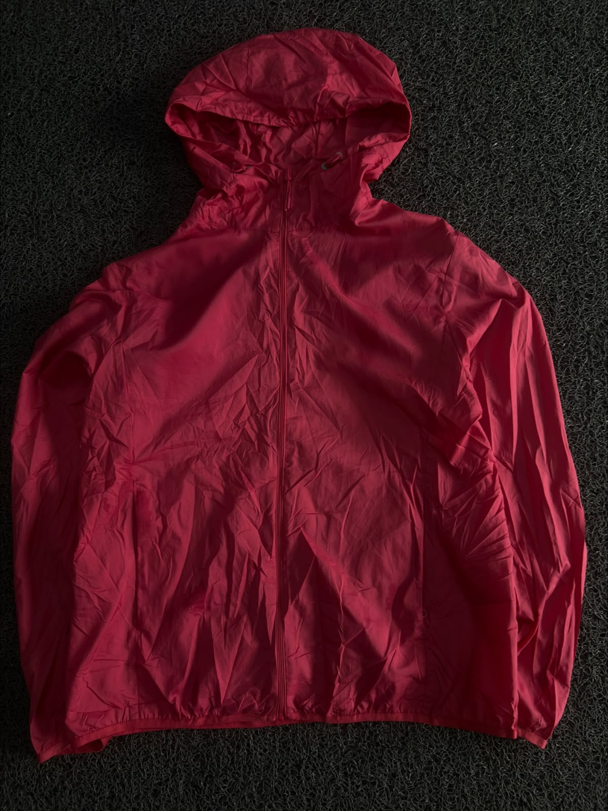 Hooded Lightweight Windbreaker Jacket with Full-Zip Front & Adjustable Hood