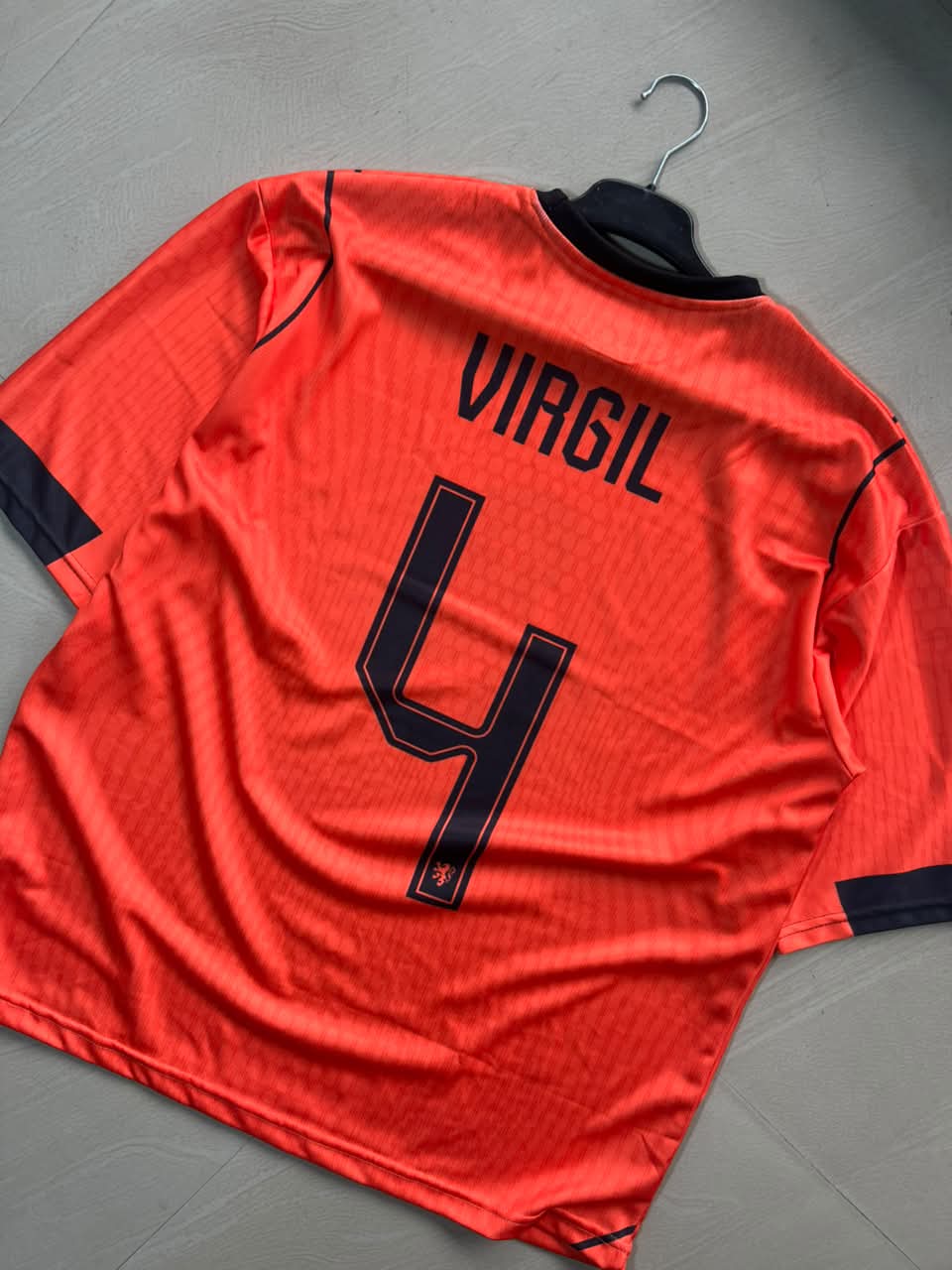 Virgil #4 Netherlands Away Football Jersey