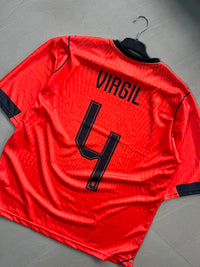 Virgil #4 Netherlands Away Football Jersey