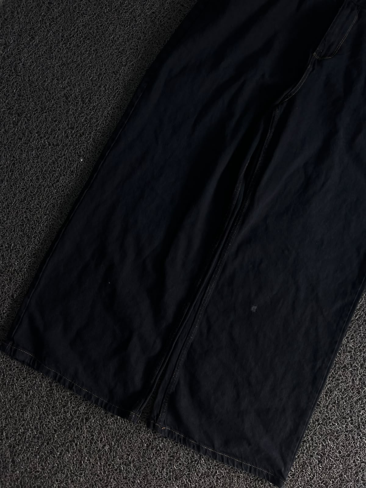 Thrifted Black Wide-Leg Denim Jeans
