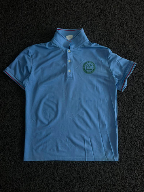 Sky Blue Collar Polo T-Shirt