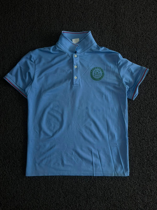 Sky Blue Collar Polo T-Shirt
