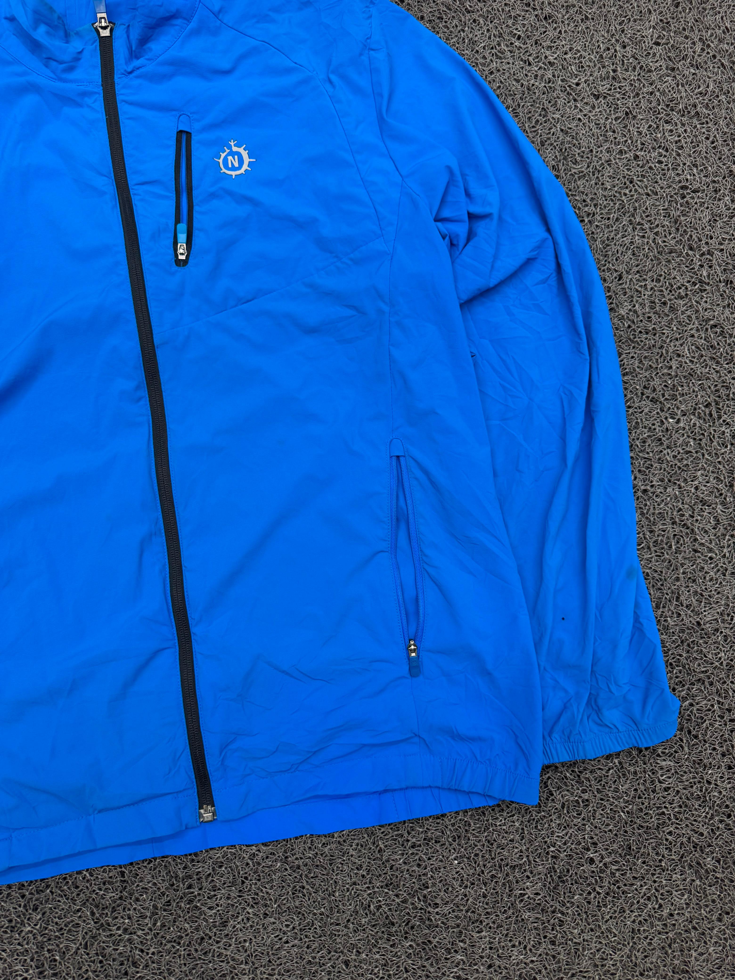 Blue Performance Lightweight Full-Zip Windbreaker Jacket
