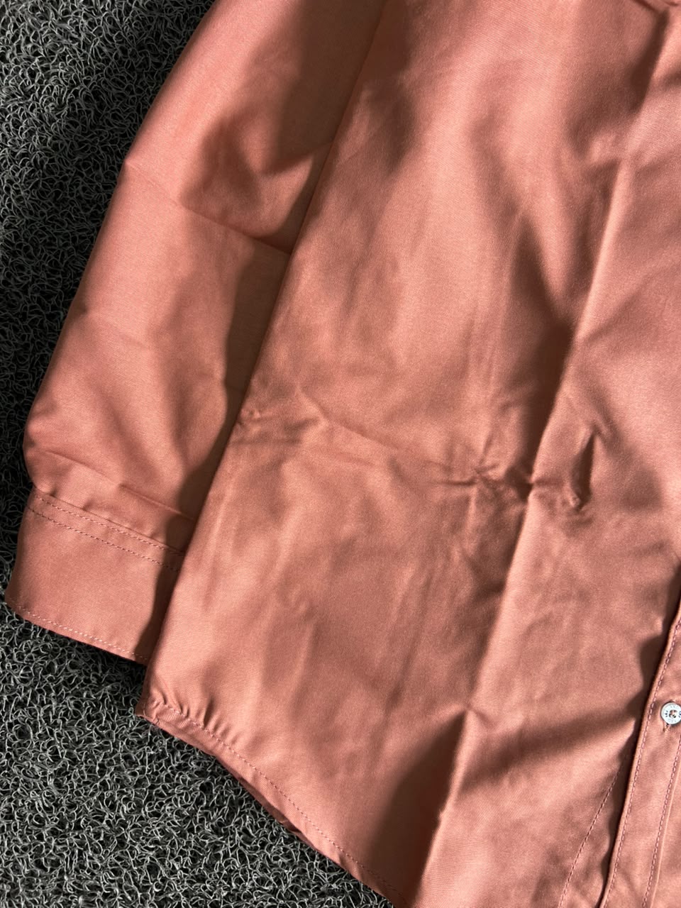FXD Men's Peach Long Sleeve Button-Up Work Shirt