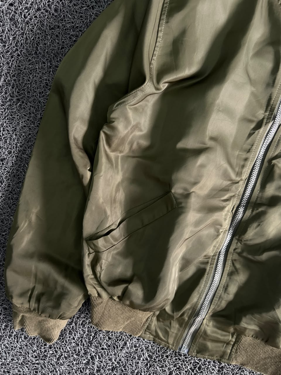 Vintage Flight Bomber Jacket – Military Patch Zip-Up | Unisex