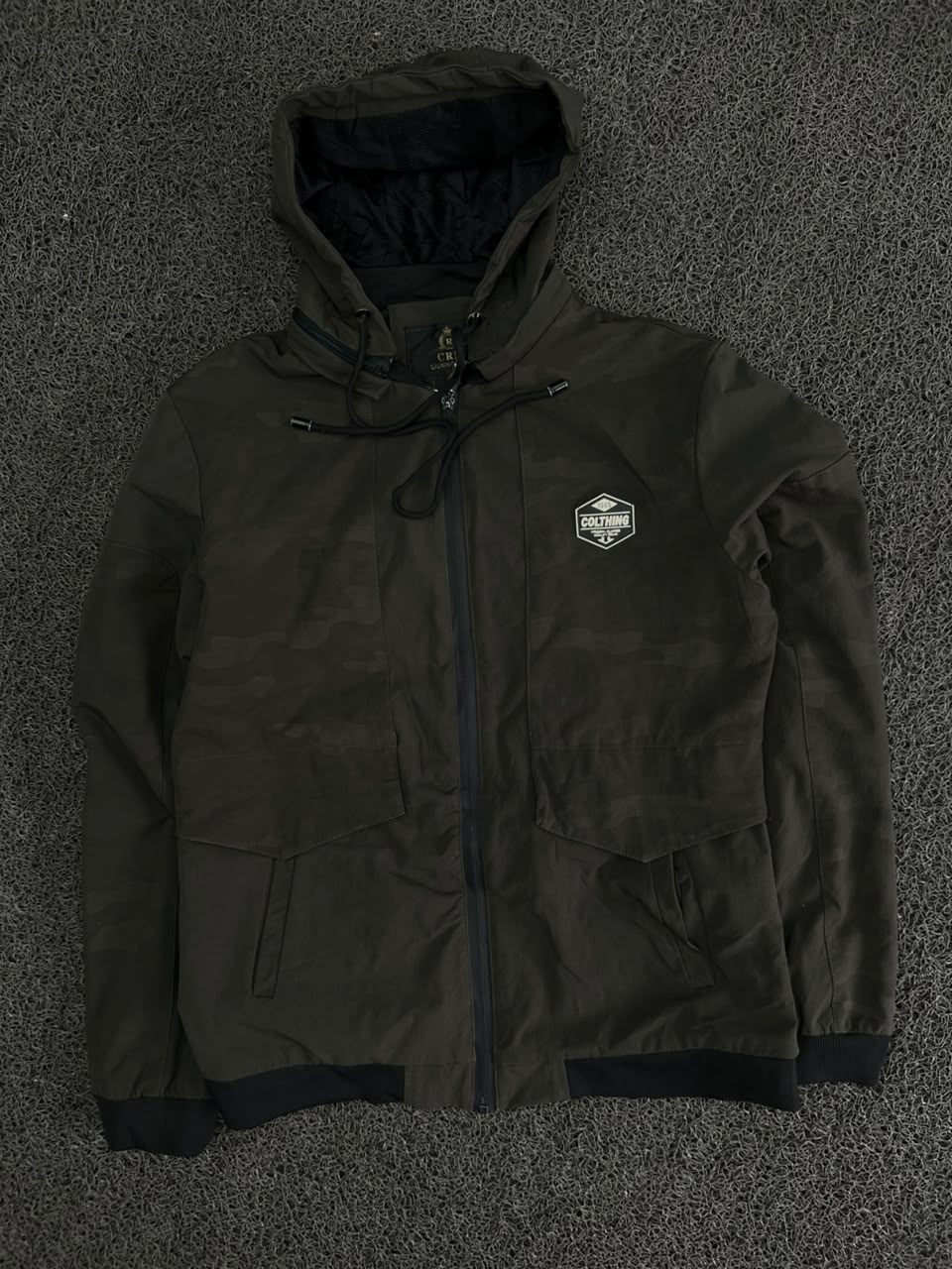 Hooded Utility Windbreaker Jacket – Full Zip Lightweight Outdoor Coat