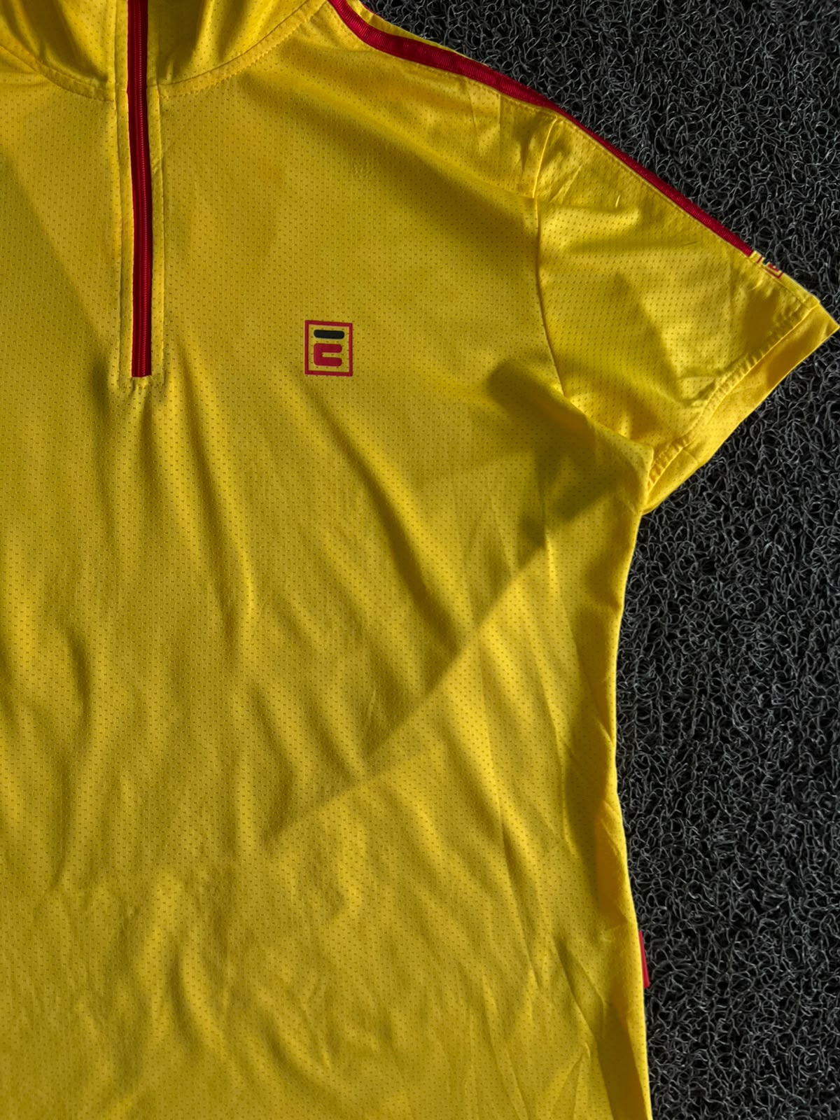 Vintage Yellow E-Sports Quarter-Zip Athletic T-Shirt