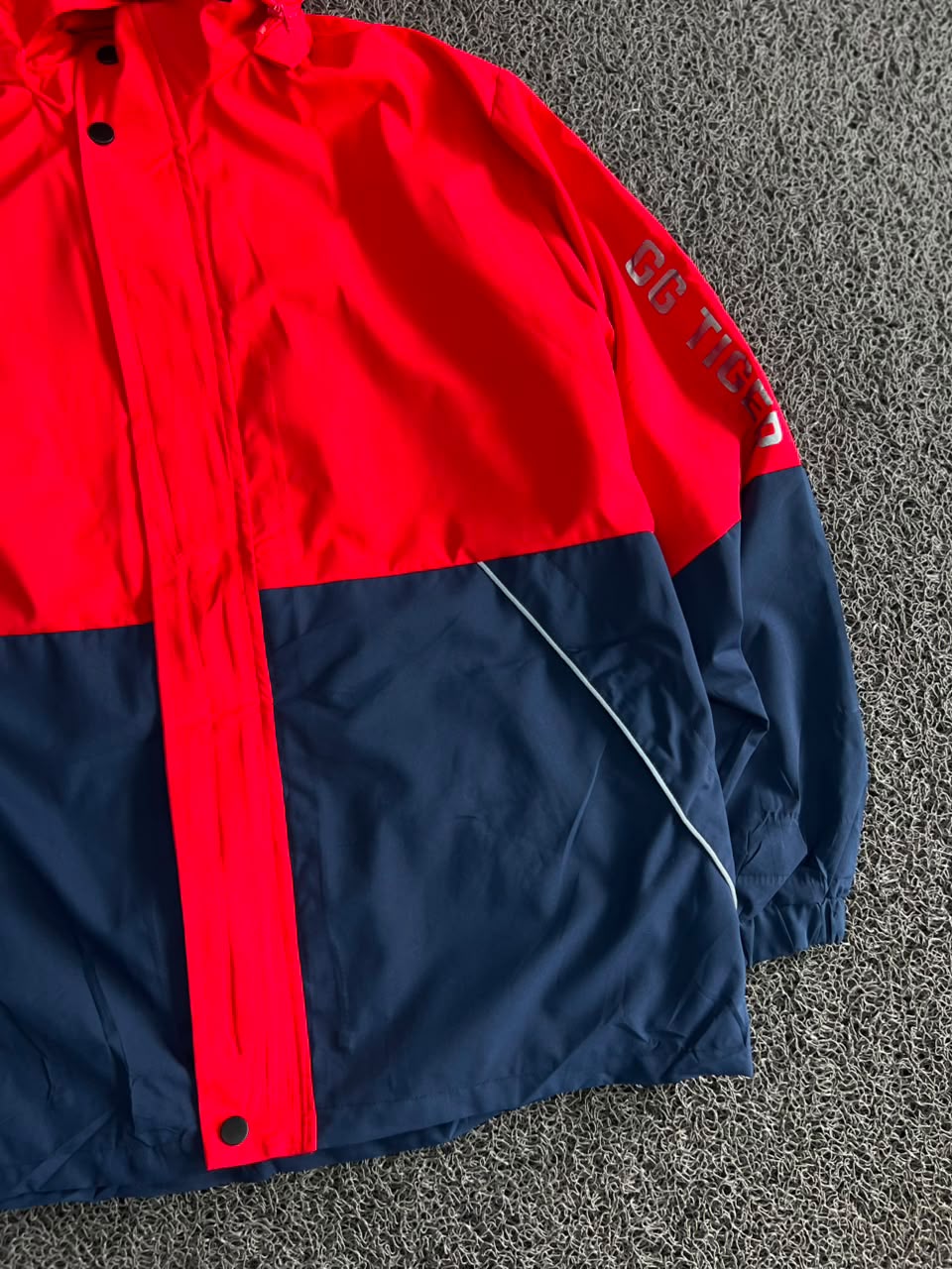 Colour Block Hooded Windbreaker Jacket