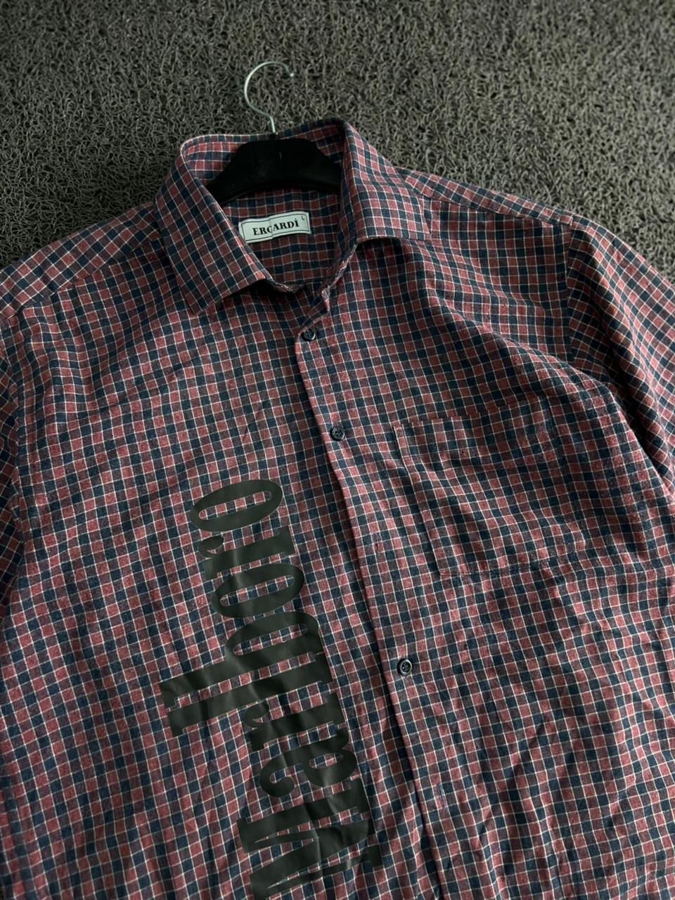 Thrifted Vintage Checkered Short Sleeve Button-Up Shirt