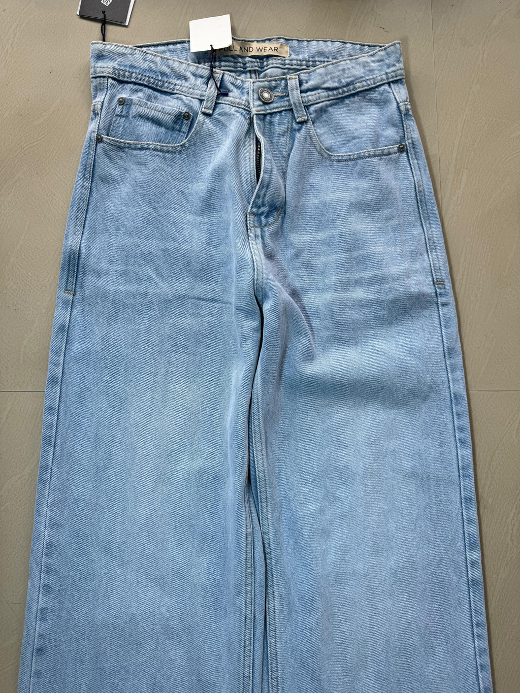 Ice Blue Wide Leg Jeans