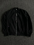 Classic Black Lightweight Bomber Jacket – Casual Zip-Up Outerwear