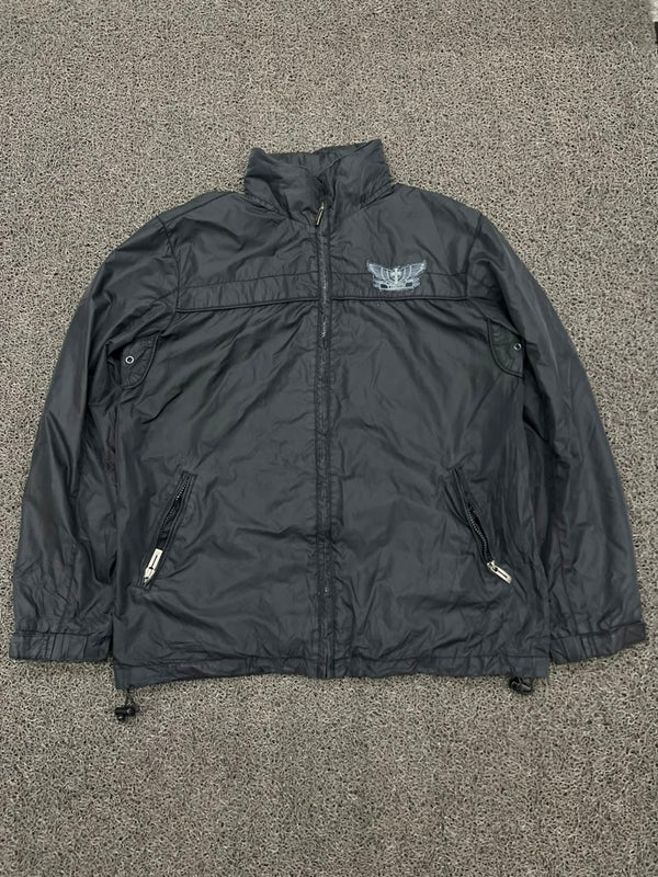 Vintage Lightweight Full Zip Windbreaker Jacket with Chest Logo