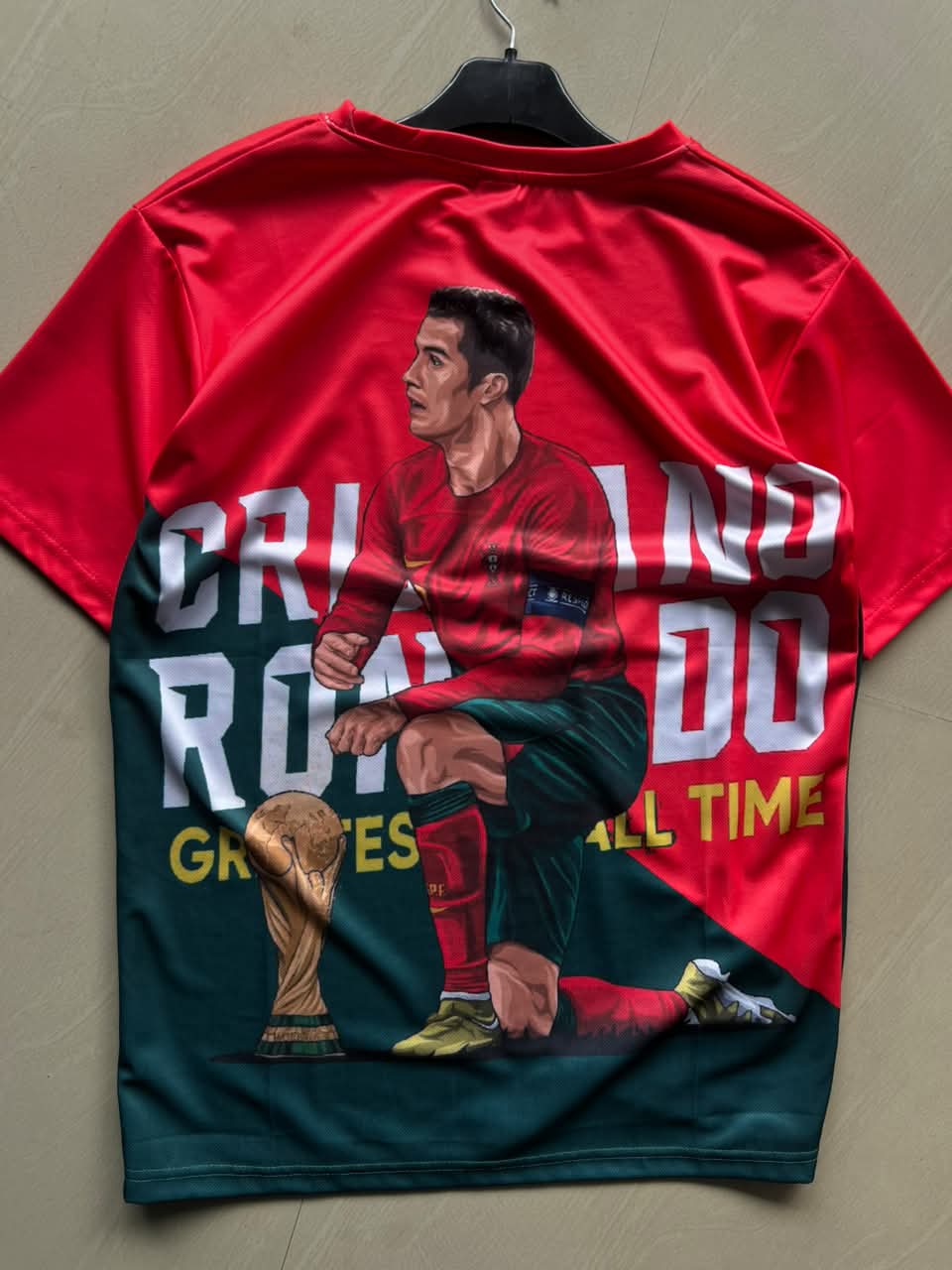 Cristiano Ronaldo Graphic Jersey – Portugal Football Fan Edition