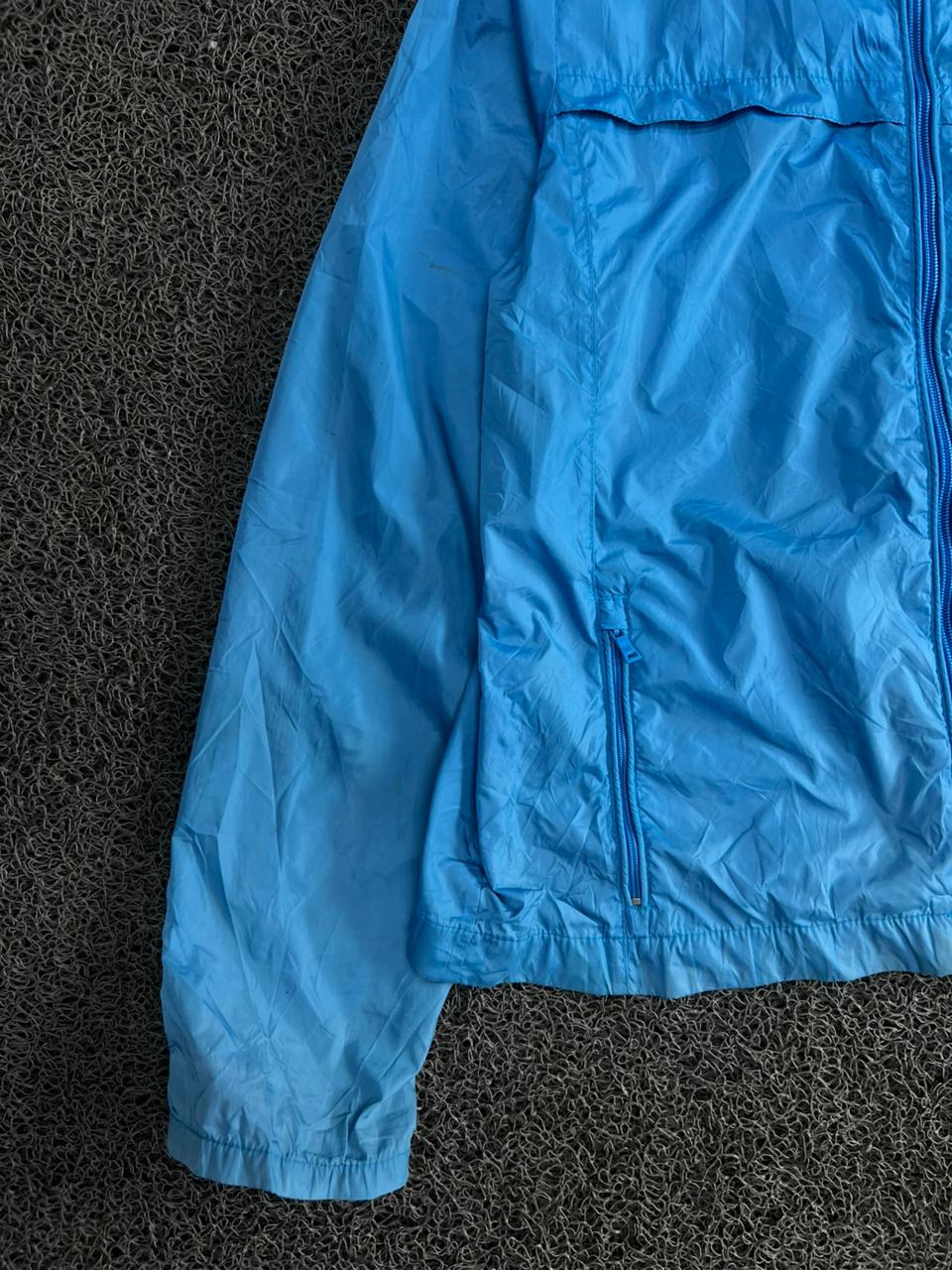 Ultra Zero Blue Lightweight Windbreaker Jacket – Full Zip Outdoor Shell