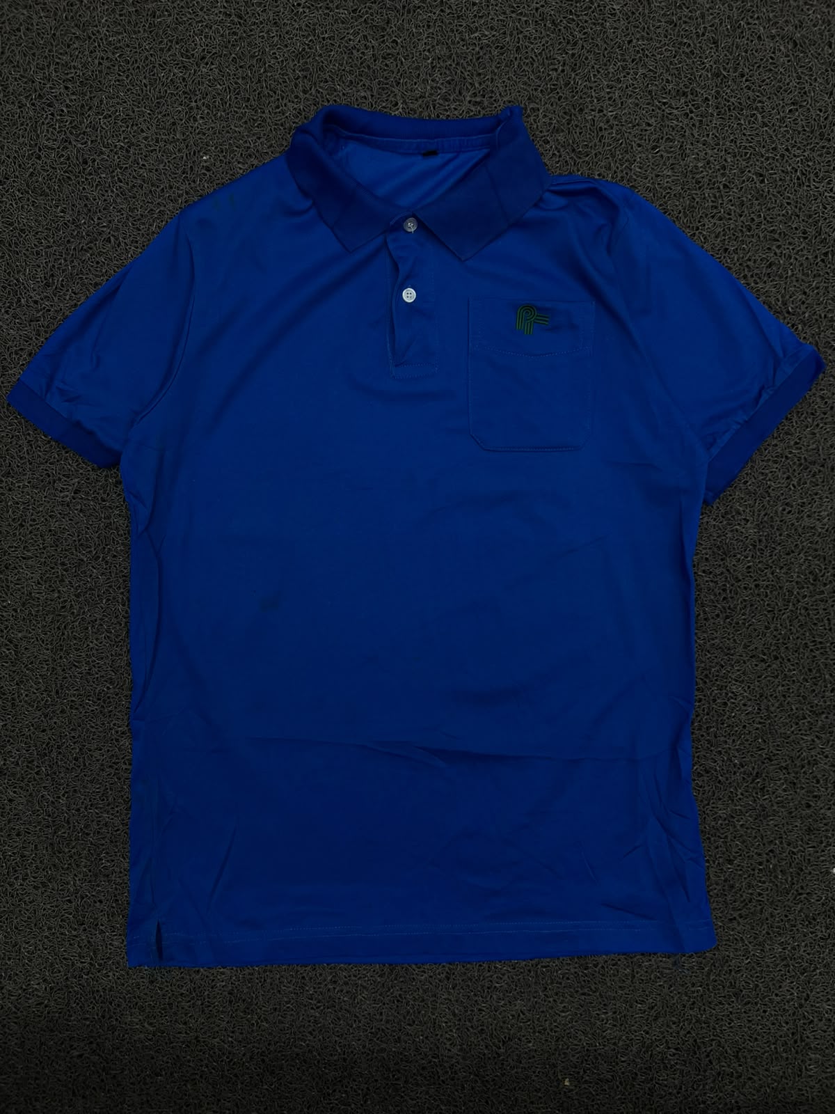 Blue Polo T-Shirt with Chest Pocket – Classic Casual Style